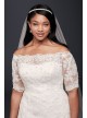 Jewel 3/4 Sleeve  Plus Size Wedding Dress Jewel 9WG3734