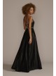 Jewel Embellished Satin Ball Gown Jules and Cleo D24NY22003