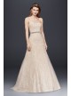 Jewel Lace A-Line Wedding Dress with Beading Jewel WG3755