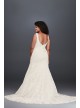 Jewel Scalloped Mermaid Plus Size Wedding Dress Jewel 9WG3757