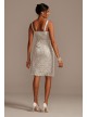 Knee-Length Lace Tank Dress and Matching Jacket Marina 650358D