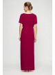 Knot-Front Shoulder Cutout Sheath Dress with Slit Alex Evenings 81351544