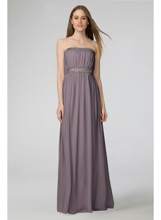 Kyle Chiffon Bridesmaid Dress with Beading Donna Morgan W2426MDB