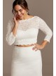 Lace 3/4 Sleeve Plus Size Wedding Separates Top DB Studio 9DS150847