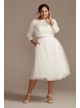 Lace 3/4 Sleeve Plus Size Wedding Separates Top DB Studio 9DS150847