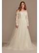 Lace Applique Off Shoulder Tulle Wedding Dress DB Studio WG4031