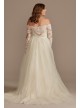 Lace Applique Off Shoulder Tulle Wedding Dress DB Studio WG4031