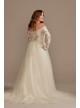 Lace Applique Off Shoulder Tulle Wedding Dress DB Studio WG4031