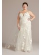 Lace Applique Tulle Mermaid Plus Size Wedding Gown Melissa Sweet 8MS251255