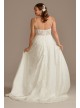 Lace Applique Tulle Plus Size Wedding Dress  8CWG905