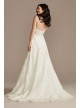 Lace Applique Tulle Spaghetti Strap Wedding Dress  CWG905