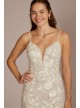 Lace Applique Tulle V-Neck Mermaid Wedding Gown Melissa Sweet MS251255