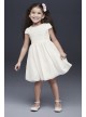 Lace Bodice Cap Sleeve Flower Girl Dress  OP259