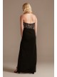 Lace Bodice Strapless Gown with Asymmetrical Waist Galina Signature GS28NY2103