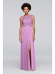 Lace Bridesmaid Dress with Long Mesh Skirt  F19328