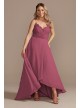 Lace Chiffon High-Low Bridesmaid Dress F20360