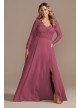 Lace Chiffon Long-Sleeve Long Bridesmaid Dress F20359