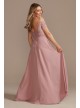 Lace Chiffon Off-Shoulder Long Bridesmaid Dress F20358