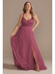 Lace Chiffon Tank Long Bridesmaid Dress F20357