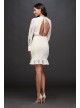 Lace Illusion Short Dress with Flounce Trim DB Studio SDWG0772