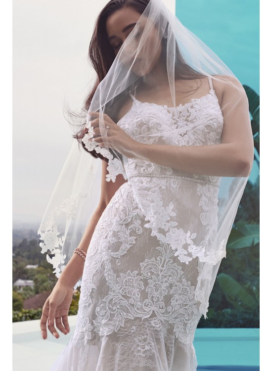 Lace Mermaid Wedding Dress with Moonstone Detail  SWG824