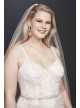 Lace Plus Size Wedding Dress with Crystal Belt  9SWG819