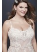 Lace Plus Size Wedding Dress with Moonstone Detail  4XL9SWG824