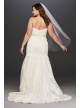 Lace Plus Size Wedding Dress with Scalloped Hem  Collection 9V3680