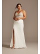 Lace Plus Size Wedding Separates Skirt with Slit DB Studio 9DS150828