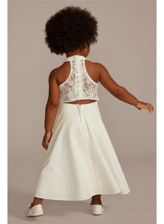 Lace Racerback Flower Girl Dress DB Studio WG1449