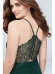 Lace Racerback Scuba Crepe Mermaid Gown City Triangles 7711PX5C