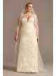 Lace Removable Bow Train Tall Plus Wedding Dress  4XL8CWG880