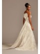 Lace Removable Bow Train Tall Wedding Dress  4XLCWG880