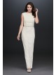 Lace Sheath Dress with Back Slit Marina 263599D