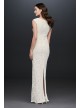 Lace Sheath Dress with Back Slit Marina 263599D