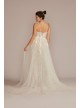 Lace Sheath Petite Wedding Gown with Overskirt Galina Signature 7SWG916