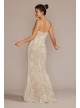 Lace Sheath Petite Wedding Gown with Overskirt Galina Signature 7SWG916