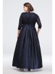 Lace Surplice Bodice Taffeta Plus Size Ball Gown Jessica Howard JHDW5750