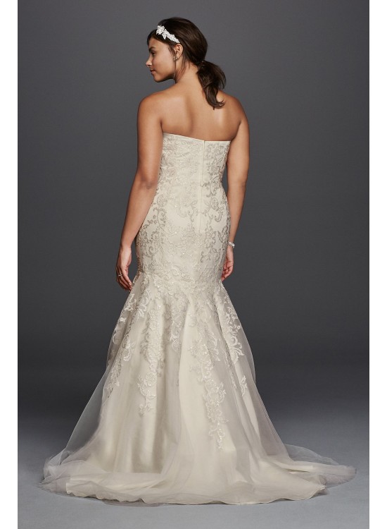 Lace Sweetheart Neckline Plus Size Wedding Dress Jewel 9WG3800