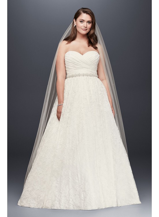 Lace Sweetheart Plus Size Ball Gown Wedding Dress  Collection 9WG3829