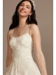 Lace V-Back Spaghetti Strap Petite Wedding Dress Melissa Sweet 7MS251248