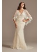 Lace Wedding Dress with Crochet Trim Capelet Melissa Sweet MS251224