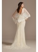 Lace Wedding Dress with Crochet Trim Capelet Melissa Sweet MS251224