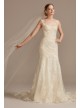 Lace Wedding Dress with Cutout Cathedral Train  CWG895