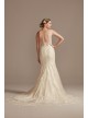 Lace Wedding Dress with Cutout Cathedral Train  CWG895