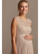 Lace and Mesh Maternity Bridesmaid Dress  F20168