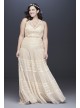 Lace and Point DEsprit Plus Size Wedding Dress Galina 9WG3956