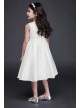 Lace and Satin Flower Girl Dress with Bow Sash  OP260