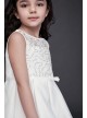 Lace and Satin Flower Girl Dress with Bow Sash  OP260