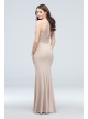 Lace and Stretch Crepe High-Neck Bridesmaid Dress  F19976